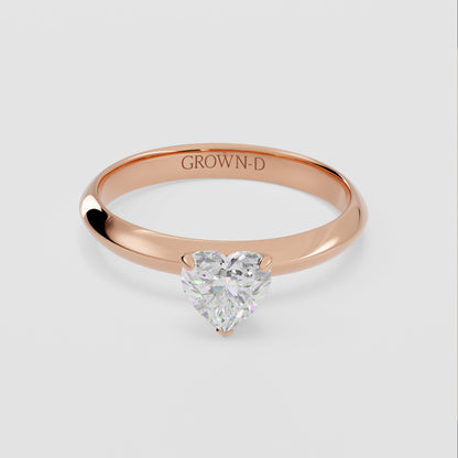 Heart Solitaire With Classic Setting – 1 CT