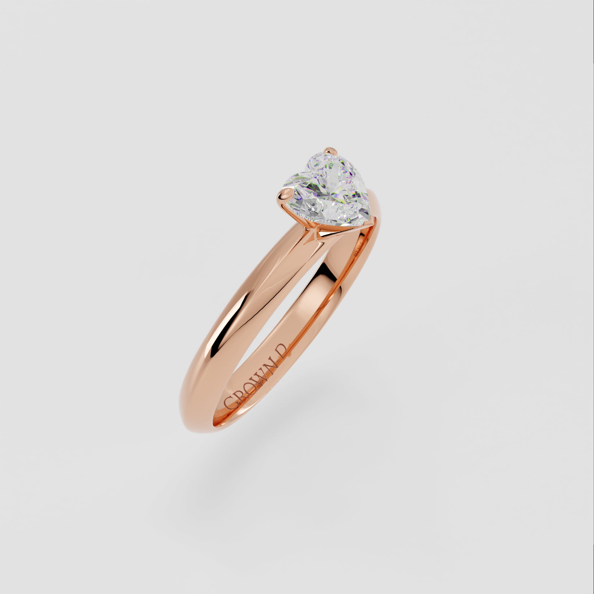 Heart Solitaire With Classic Setting – 1 CT
