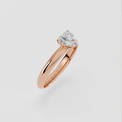 Heart Solitaire With Classic Setting – 1 CT
