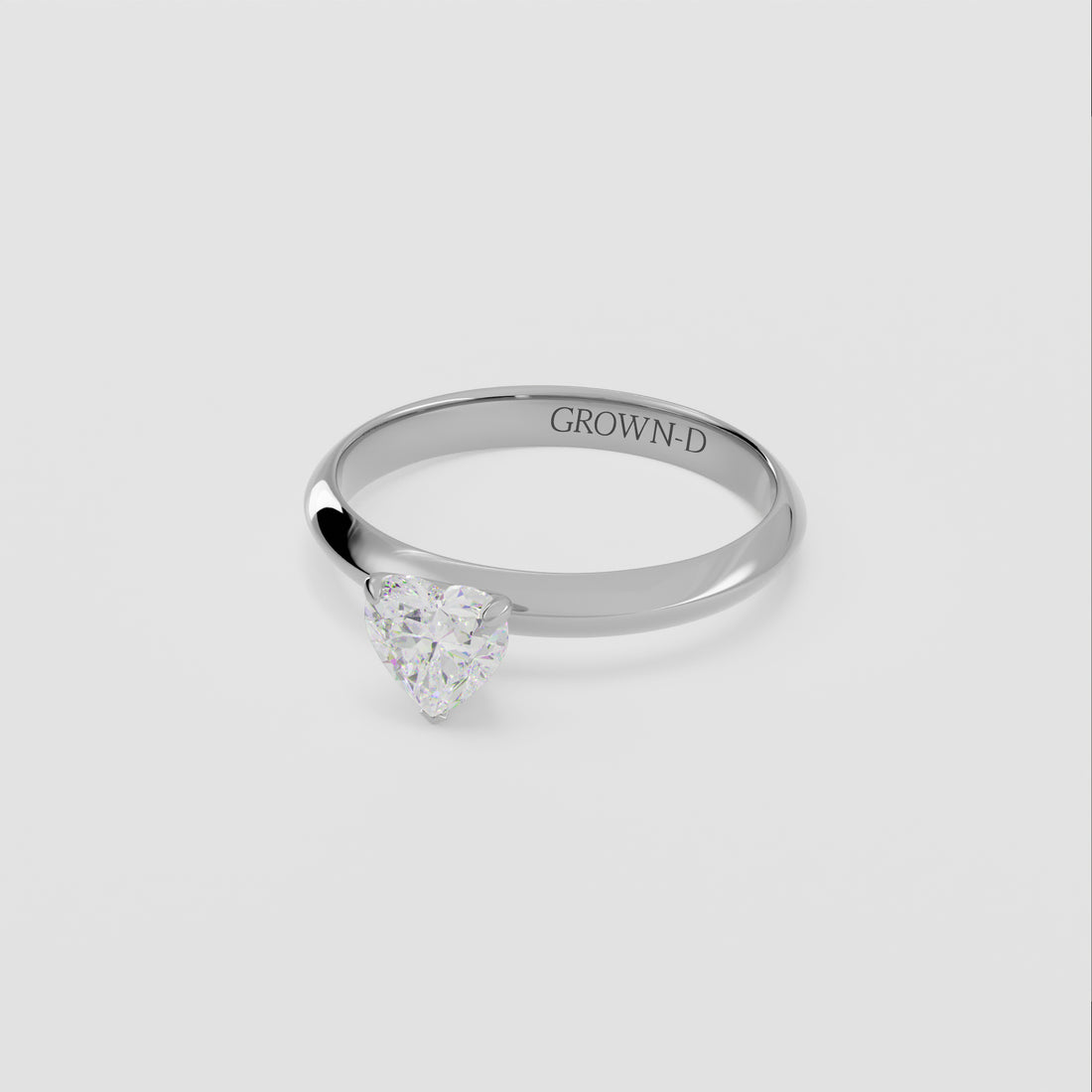 Heart Solitaire With Classic Setting – 1 CT