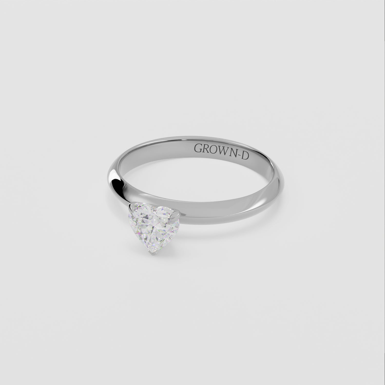 Heart Solitaire With Classic Setting – 1 CT
