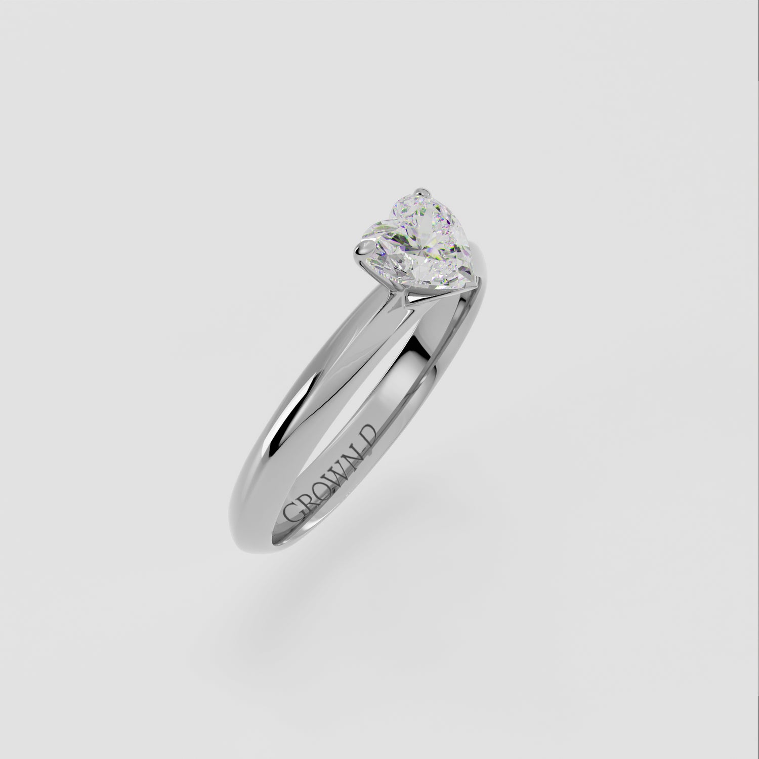 Heart Solitaire With Classic Setting – 1 CT