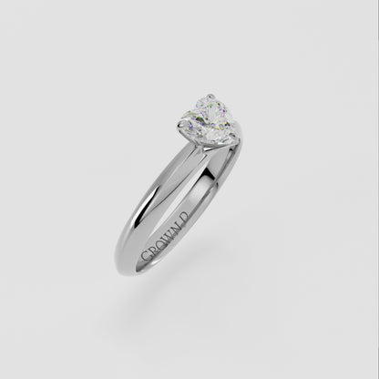 Heart Solitaire With Classic Setting – 1 CT