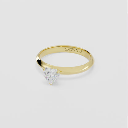Heart Solitaire With Classic Setting – 1 CT