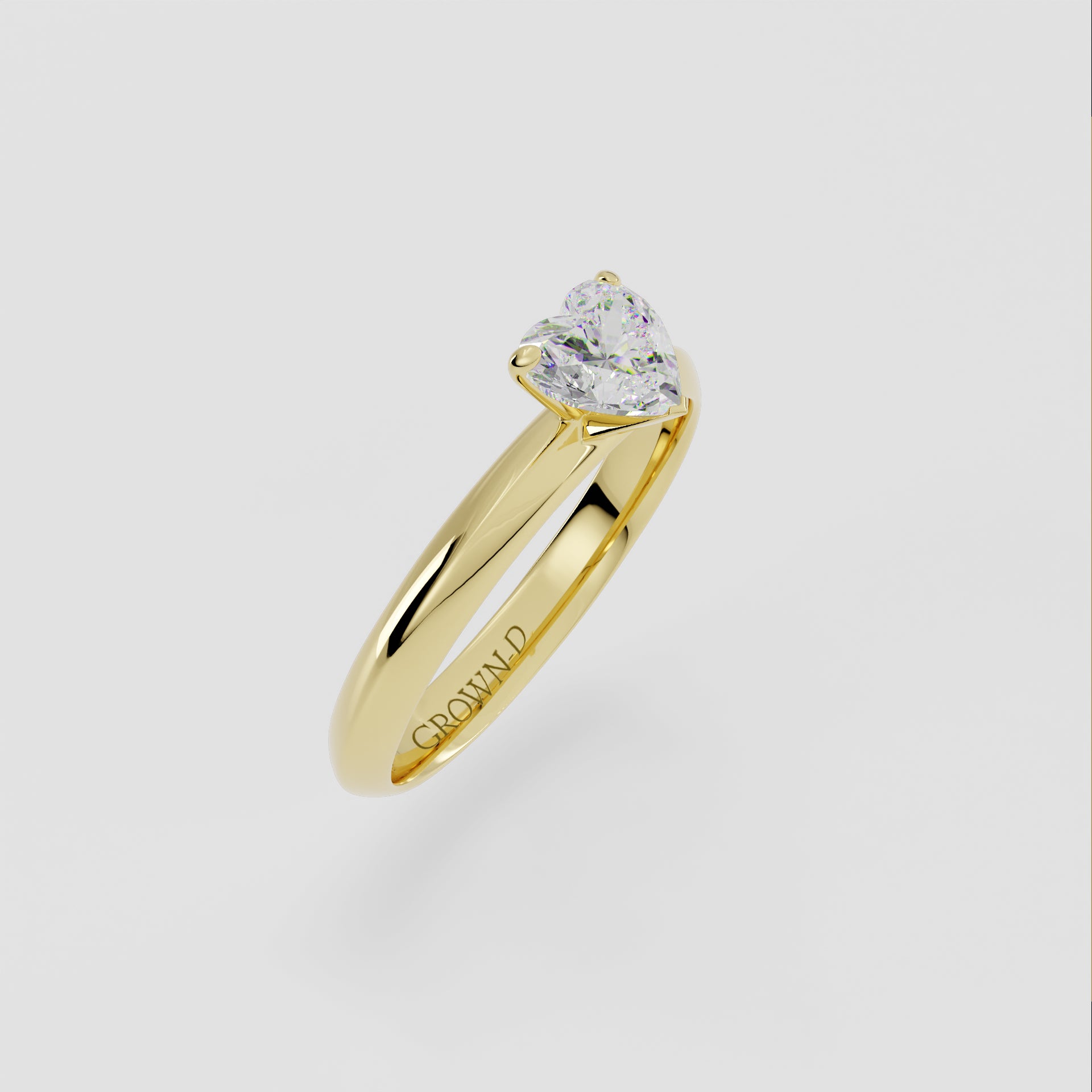 Heart Solitaire With Classic Setting – 1 CT