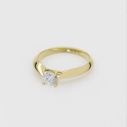 Round Solitaire With Pavé Halo – 2 CT