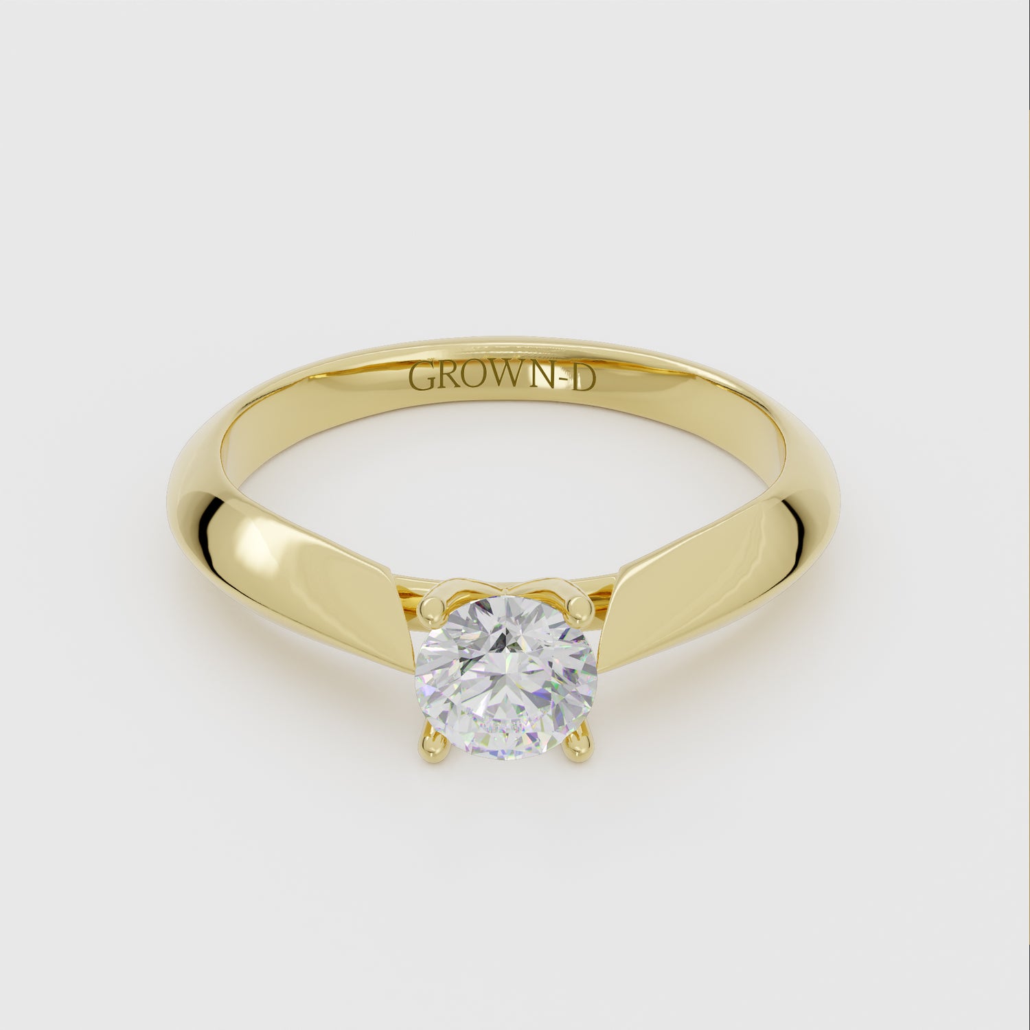 Round Solitaire With Pavé Halo – 2 CT