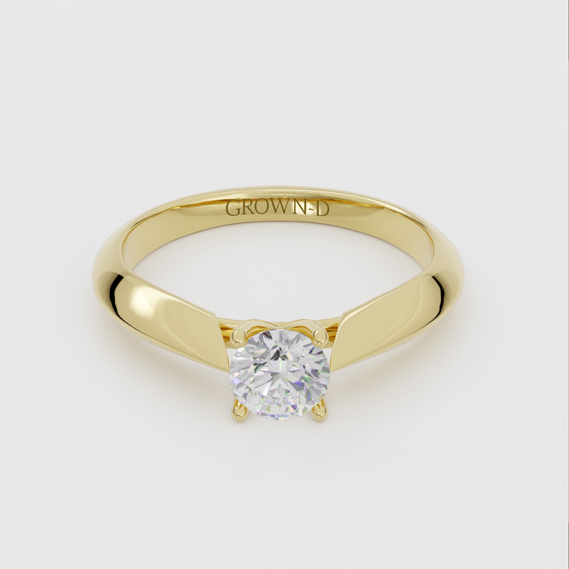 Round Solitaire With Pavé Halo – 2 CT