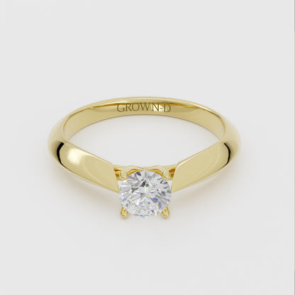 Round Solitaire With Pavé Halo – 2 CT