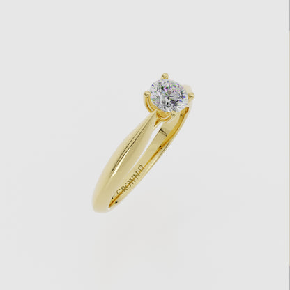 Round Solitaire With Pavé Halo – 2 CT