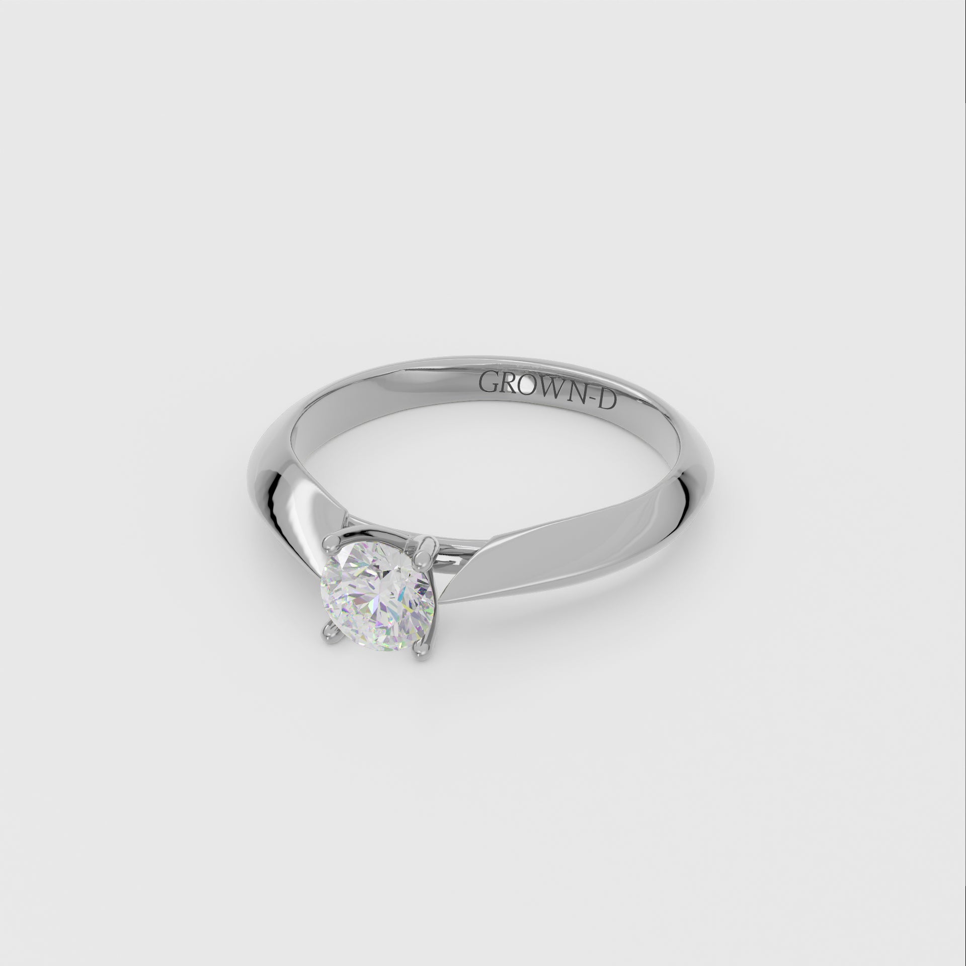 Round Solitaire With Pavé Halo – 2 CT