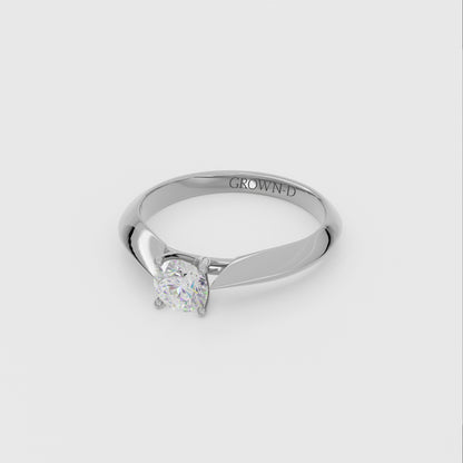 Round Solitaire With Pavé Halo – 2 CT