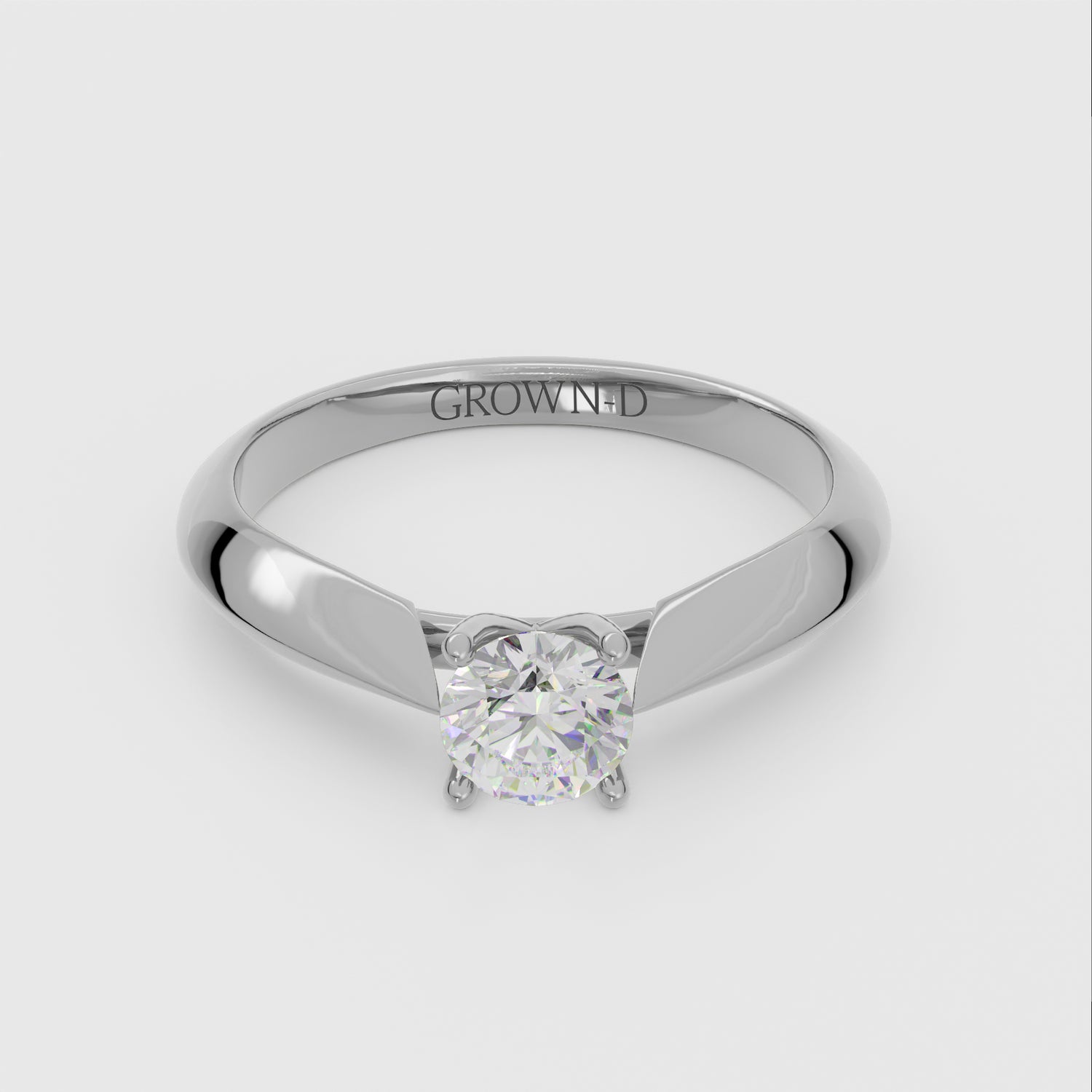 Round Solitaire With Pavé Halo – 2 CT