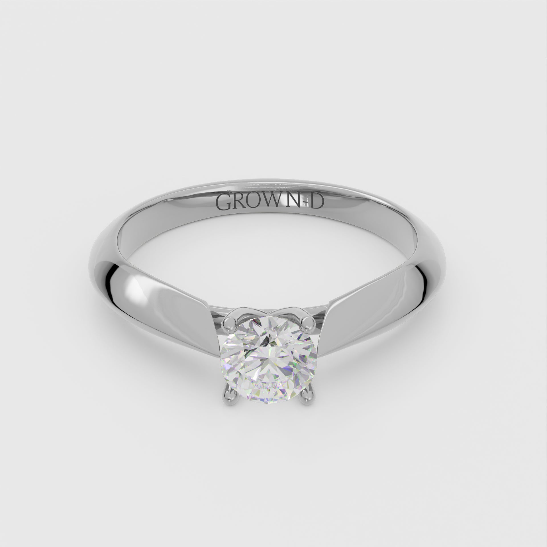 Round Solitaire With Pavé Halo – 2 CT