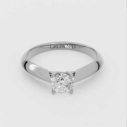 Round Solitaire With Pavé Halo – 2 CT