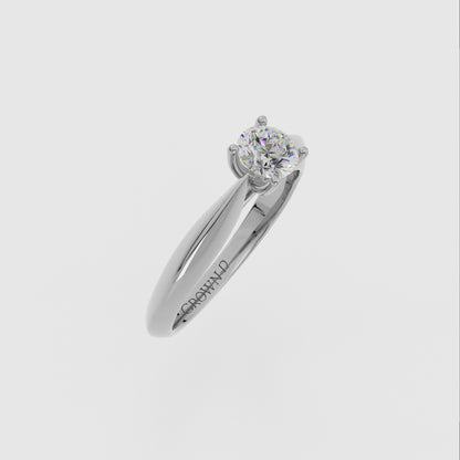 Round Solitaire With Pavé Halo – 2 CT