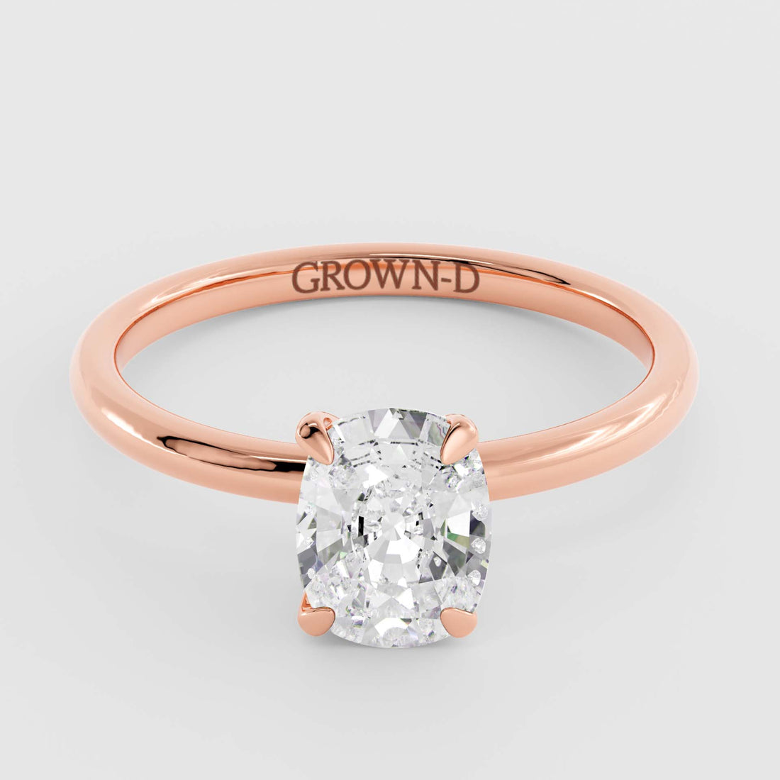 Cushion Solitaire With Four Prong Setting – 1 CT