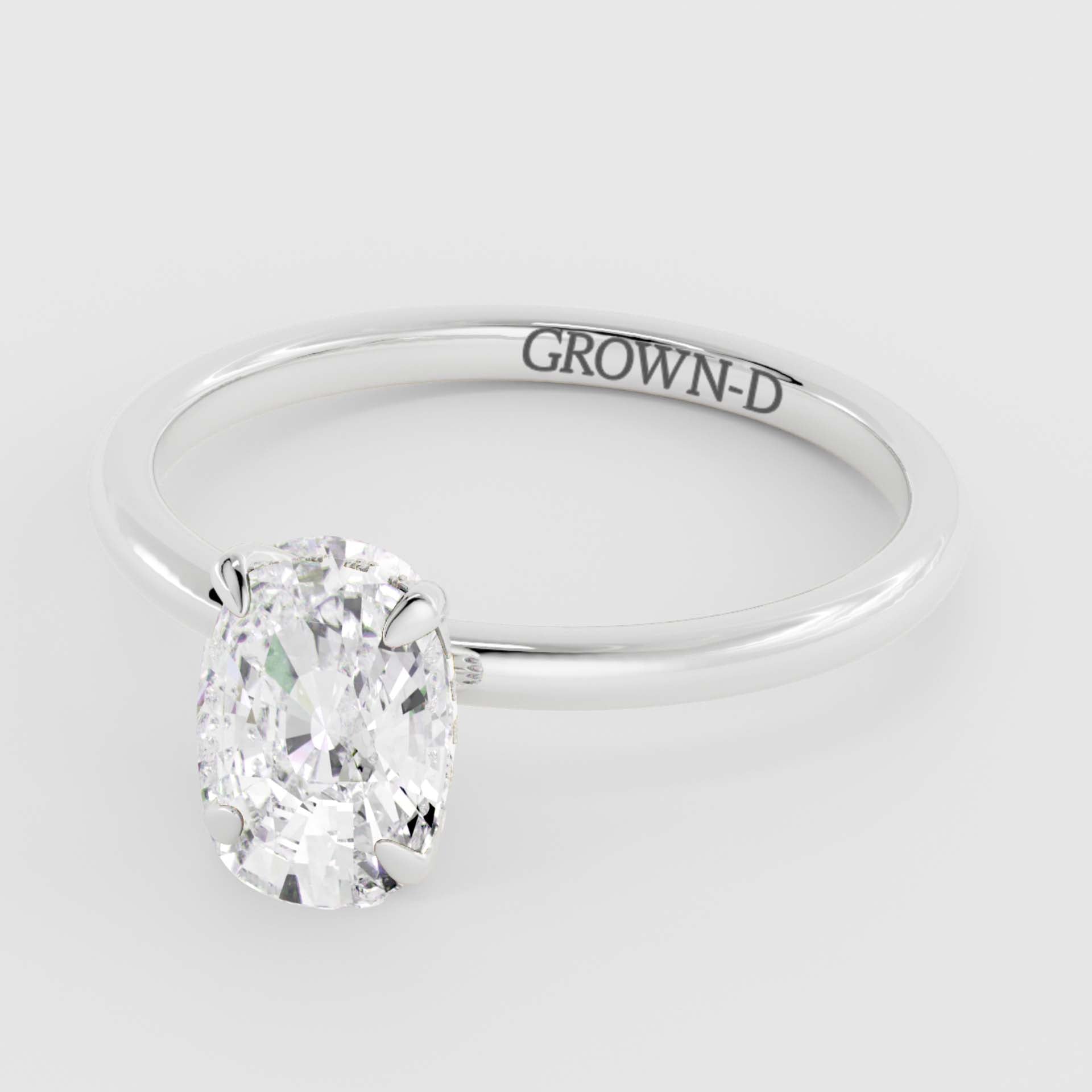 Cushion Solitaire With Four Prong Setting – 1 CT