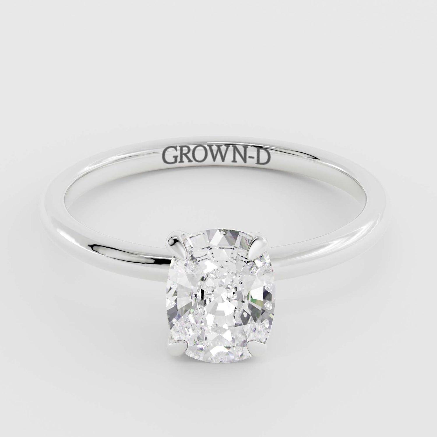 Cushion Solitaire With Four Prong Setting – 1 CT