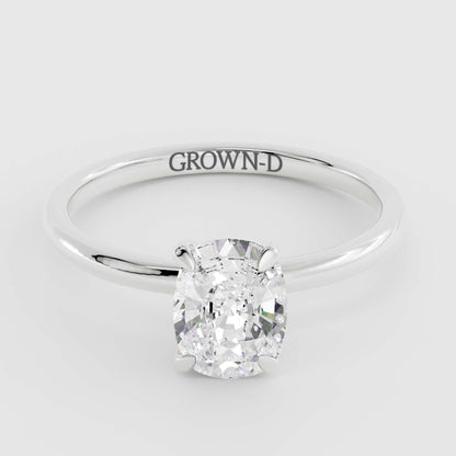 Cushion Solitaire With Four Prong Setting – 1 CT