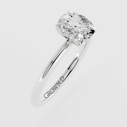 Cushion Solitaire With Four Prong Setting – 1 CT