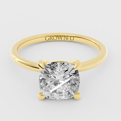 Cushion Solitaire With Classic Setting – 3 CT