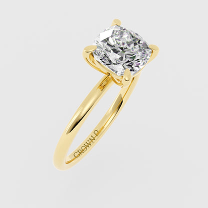 Cushion Solitaire With Classic Setting – 3 CT