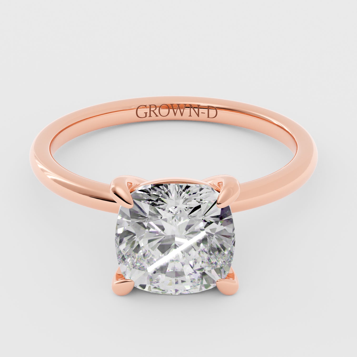 Cushion Solitaire With Classic Setting – 3 CT