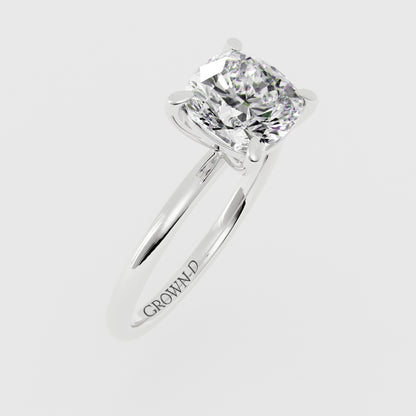 Cushion Solitaire With Classic Setting – 3 CT