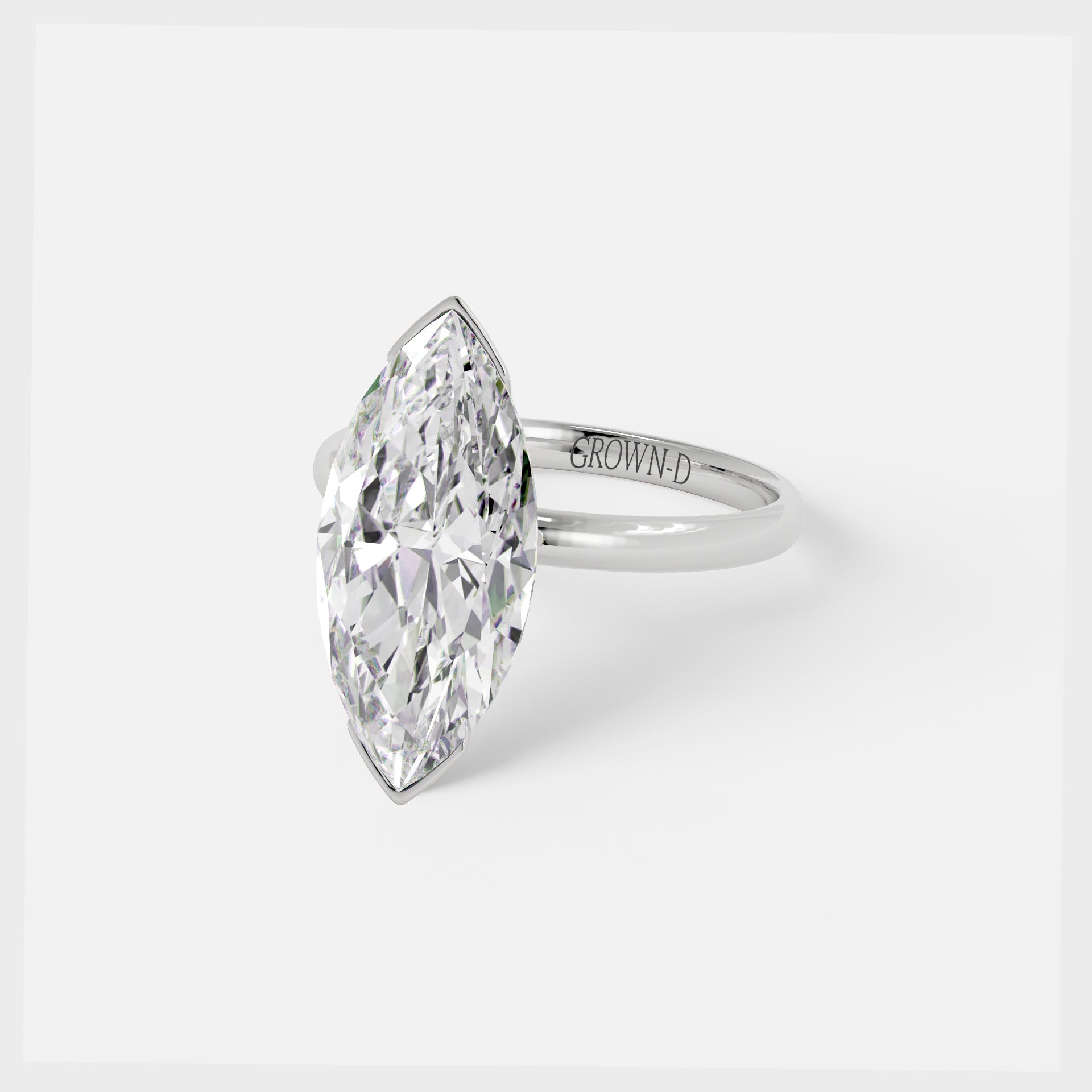 Marquise Solitaire With Six Prong Setting – 4 CT
