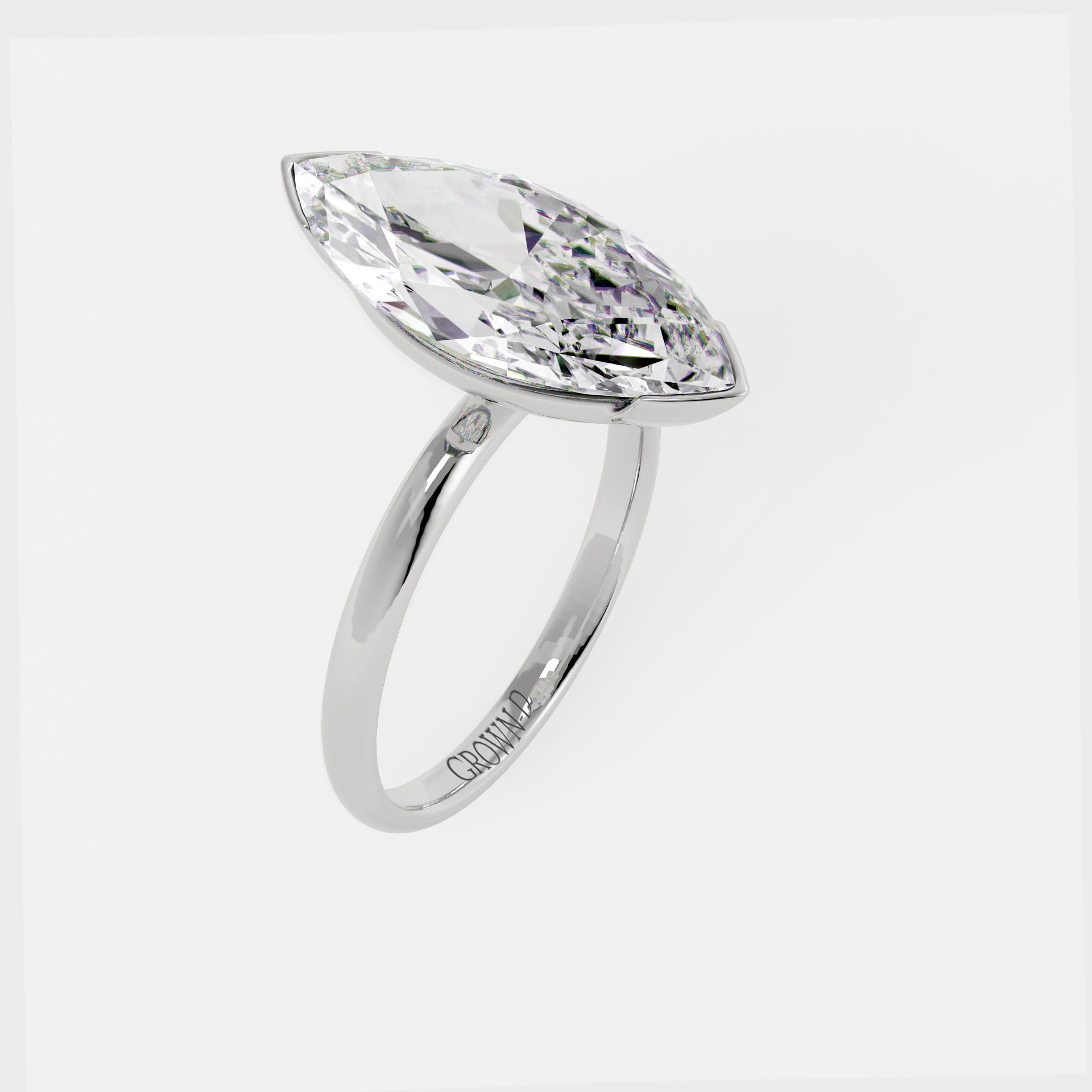Marquise Solitaire With Six Prong Setting – 4 CT