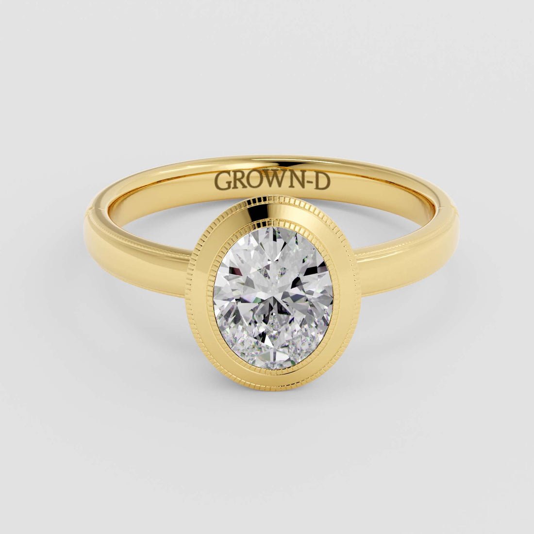 Limited Oval Bezel Setting Ring – 1 CT