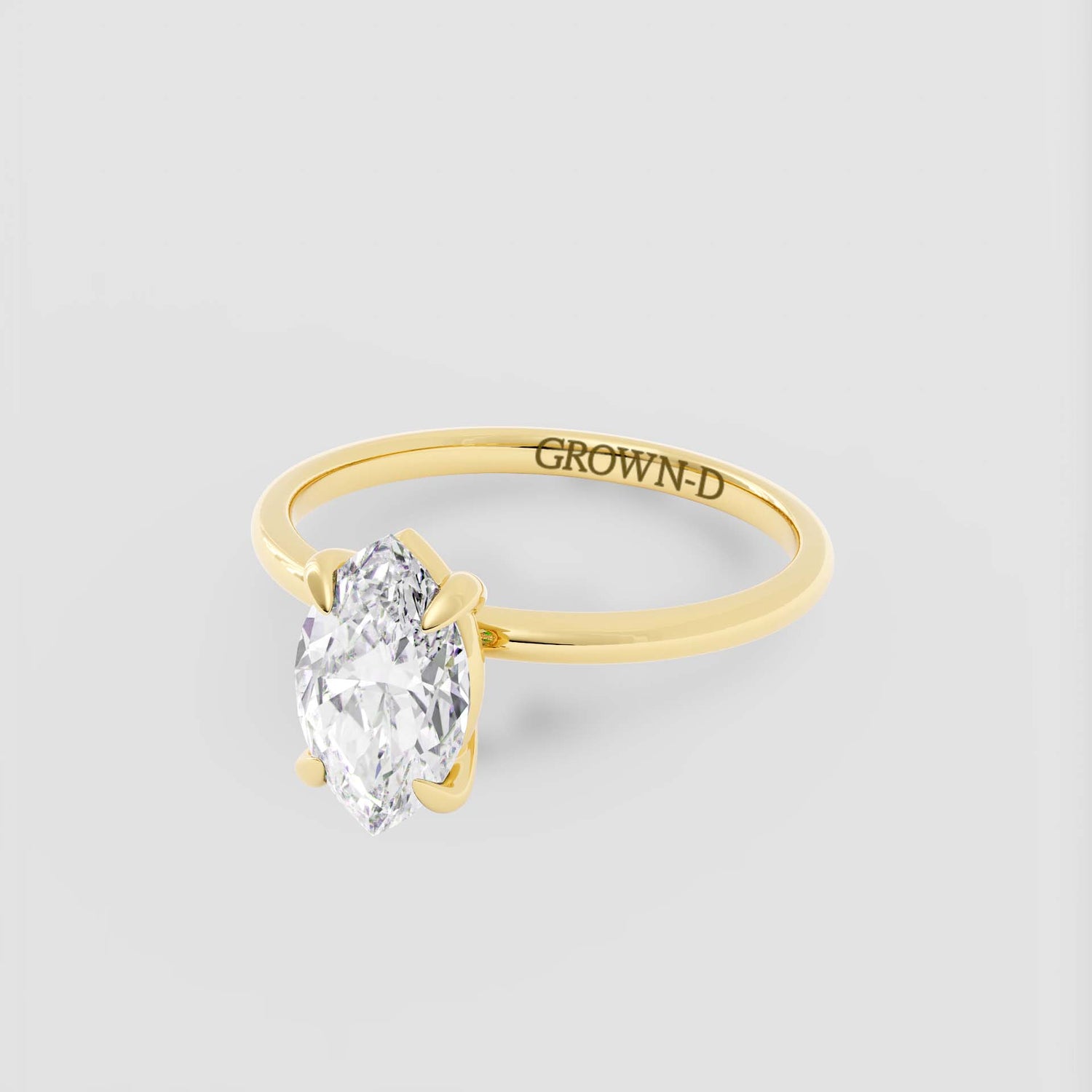 Signature Marquise Solitaire Ring – 1 CT