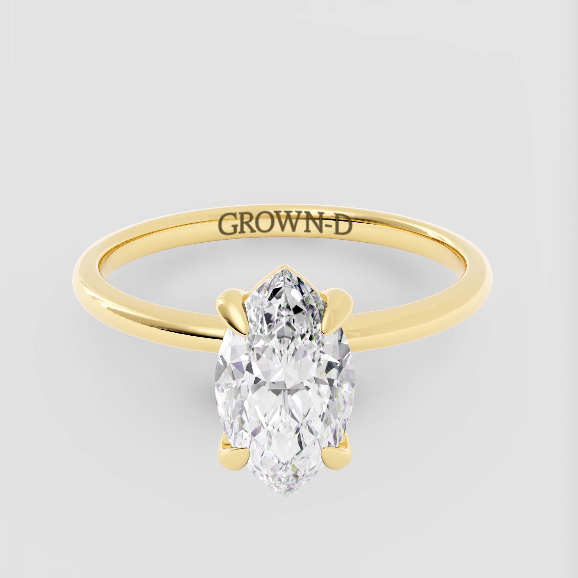 Signature Marquise Solitaire Ring – 1 CT