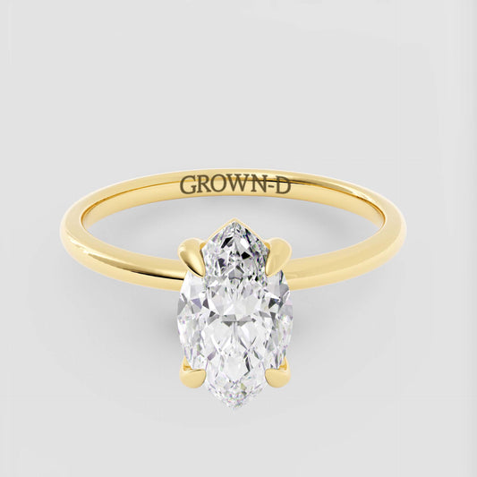 Signature Marquise Solitaire Ring – 1 CT
