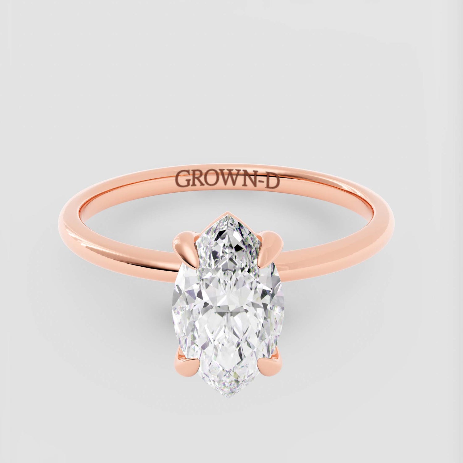 Signature Marquise Solitaire Ring – 1 CT