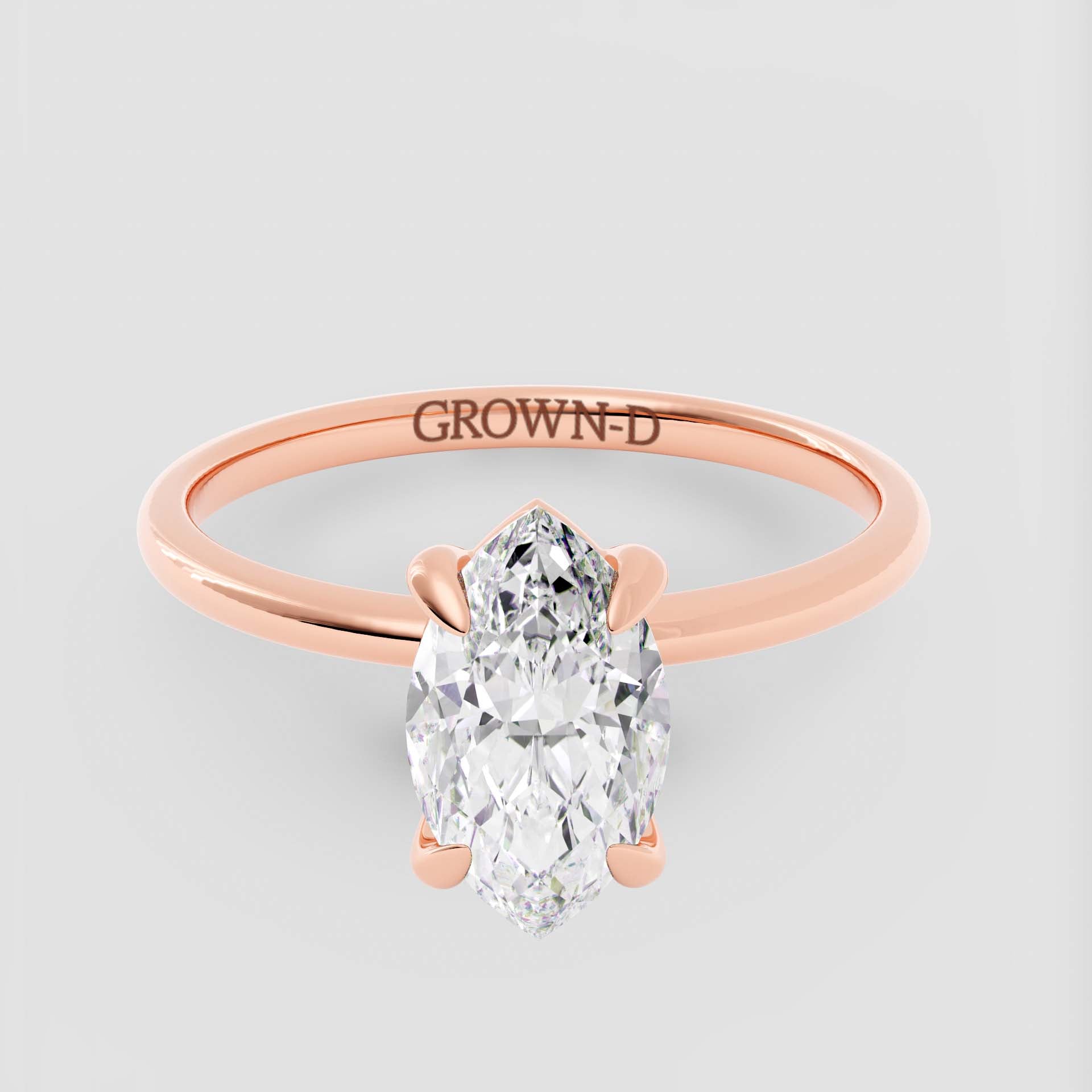 Signature Marquise Solitaire Ring – 1 CT