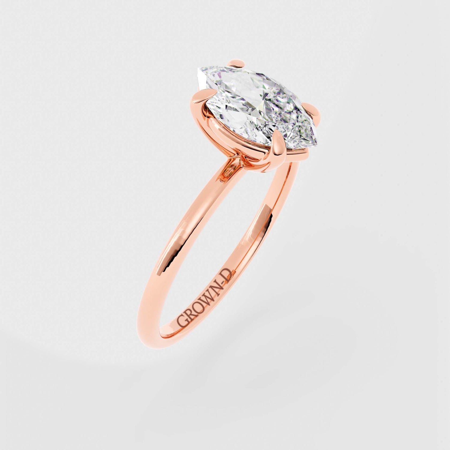 Signature Marquise Solitaire Ring – 1 CT