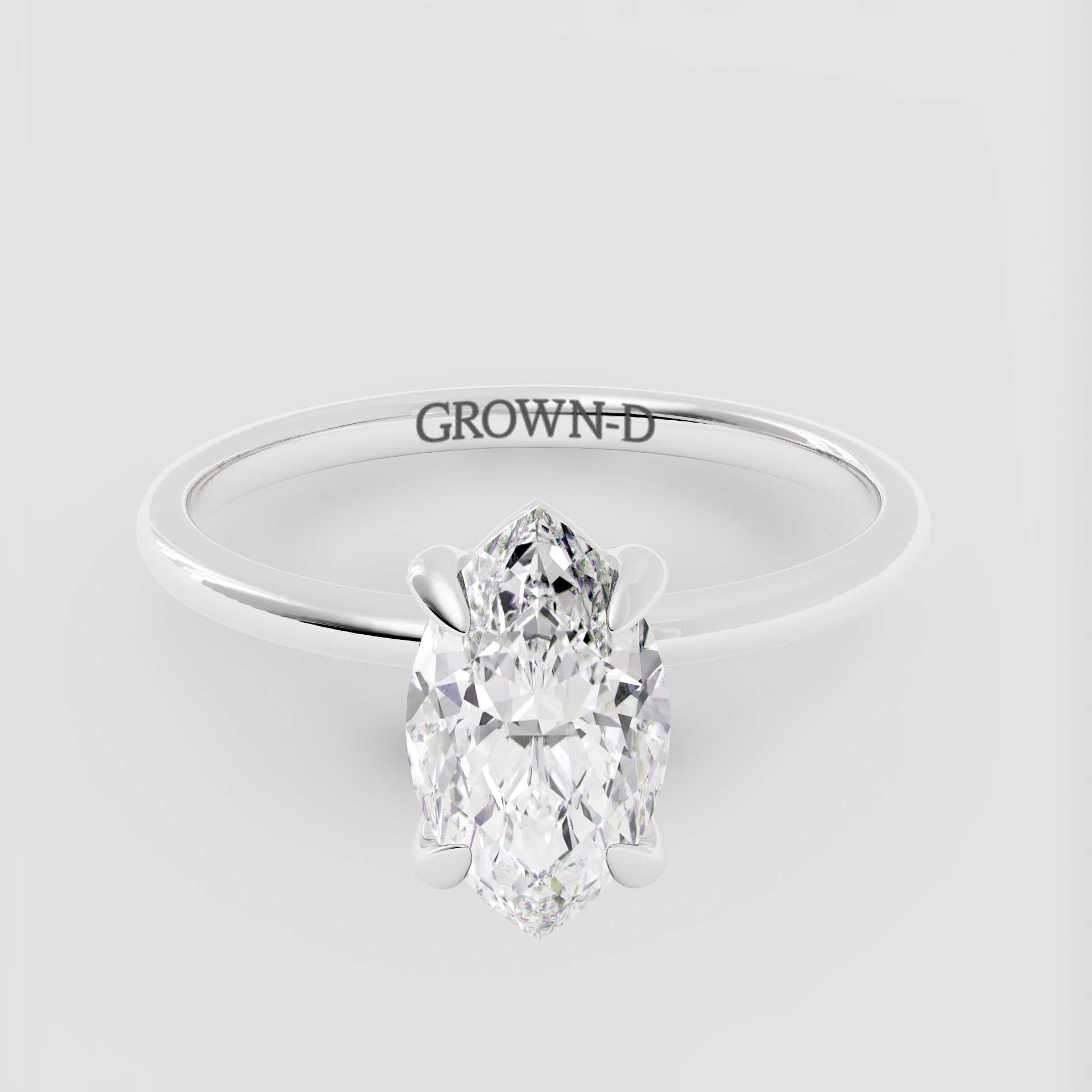 Signature Marquise Solitaire Ring – 1 CT