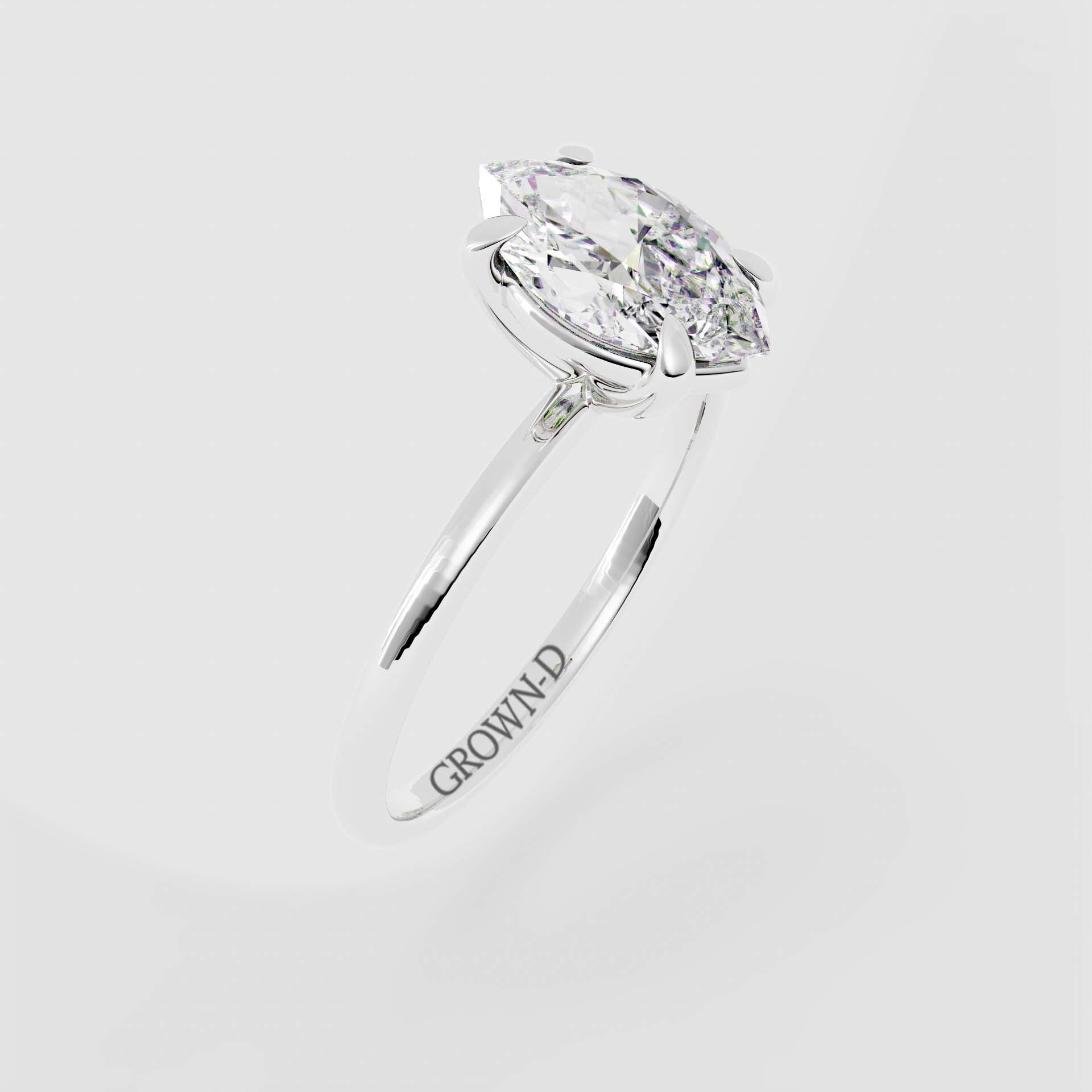 Signature Marquise Solitaire Ring – 1 CT
