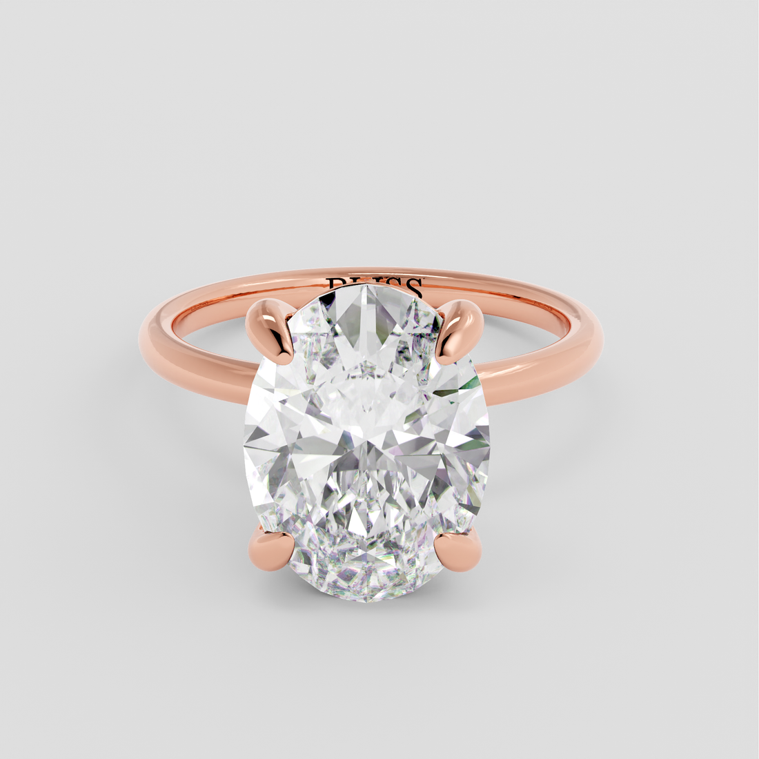 Classic Oval Solitaire Ring – 3 CT