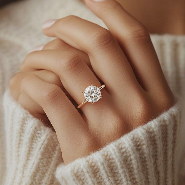 Classic Round Solitaire Ring – 2 CT