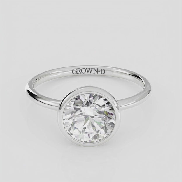 Limited Round Bezel Setting Ring – 1.5 CT