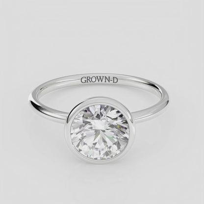 Limited Round Bezel Setting Ring – 1.5 CT