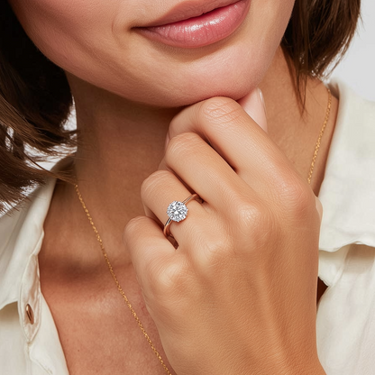 Classic 6-Prong Round Solitaire Ring – 1 CT